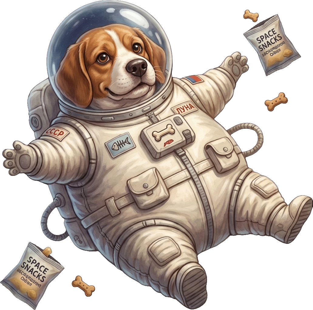 Floating space dog